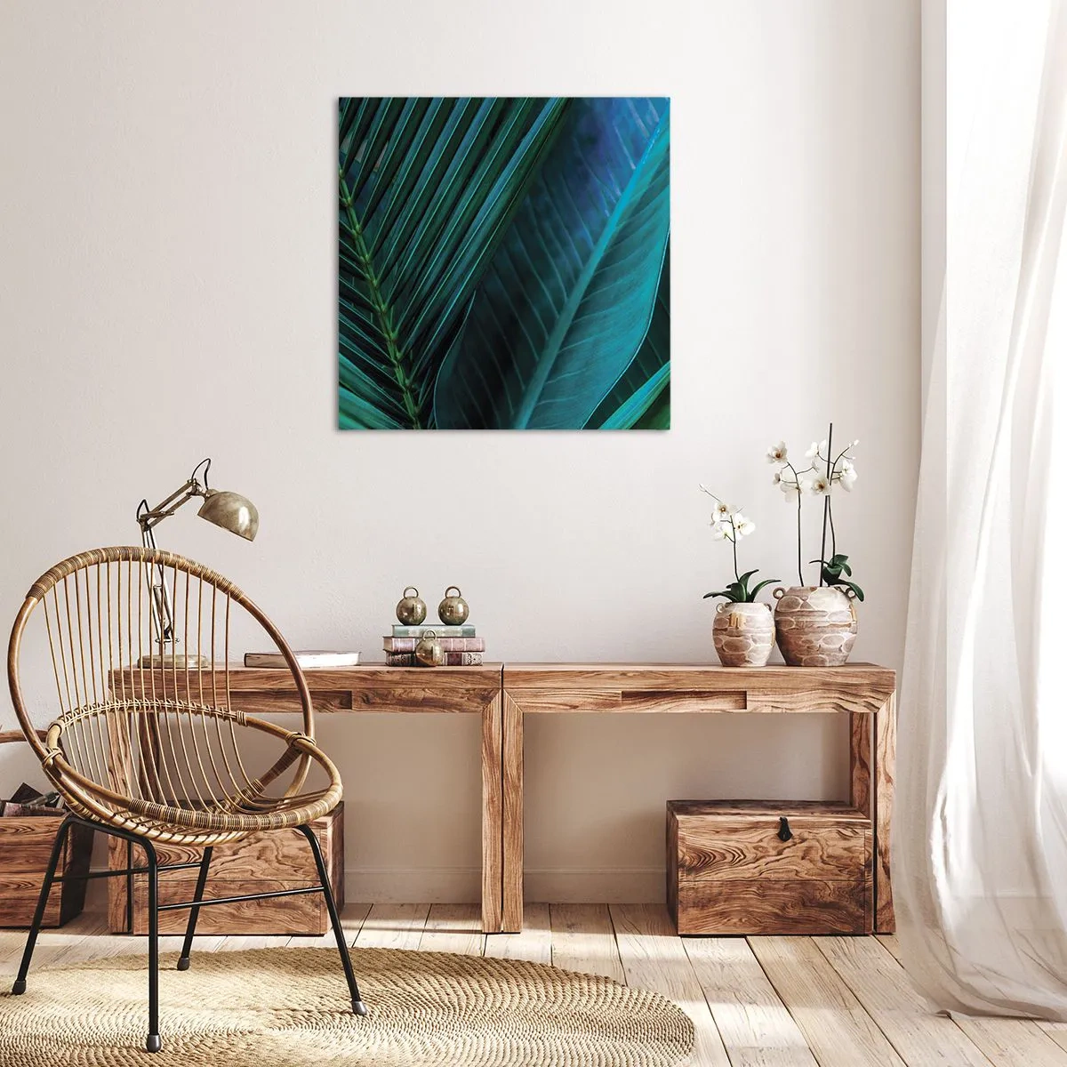 Obraz na plátně - Anatomie zelené - 60x60 cm