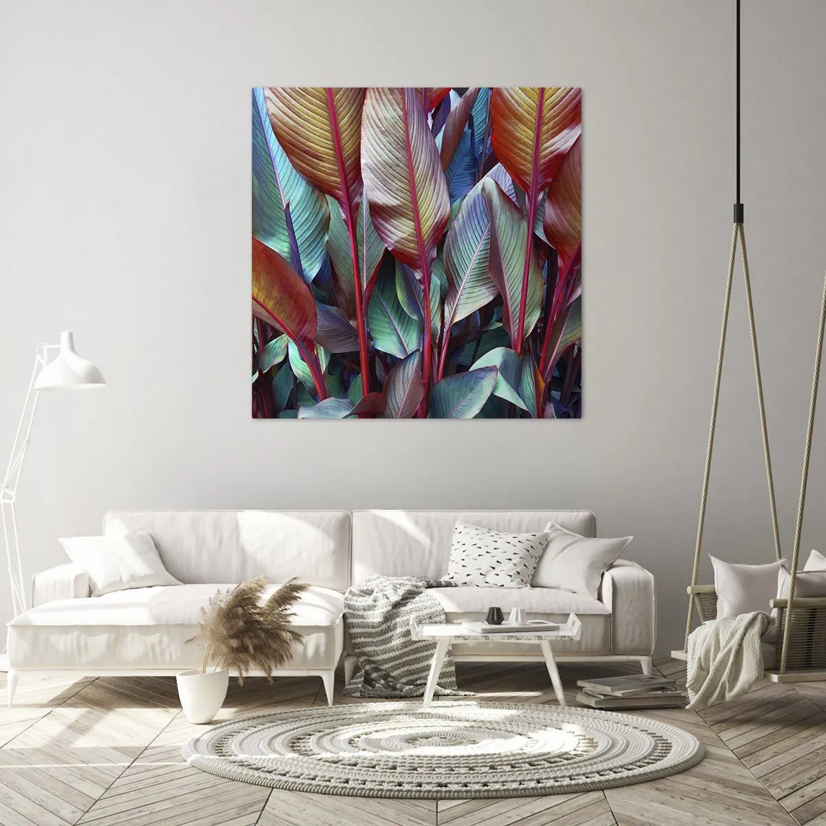 Obraz na plátně - Barevná houština - 70x70 cm