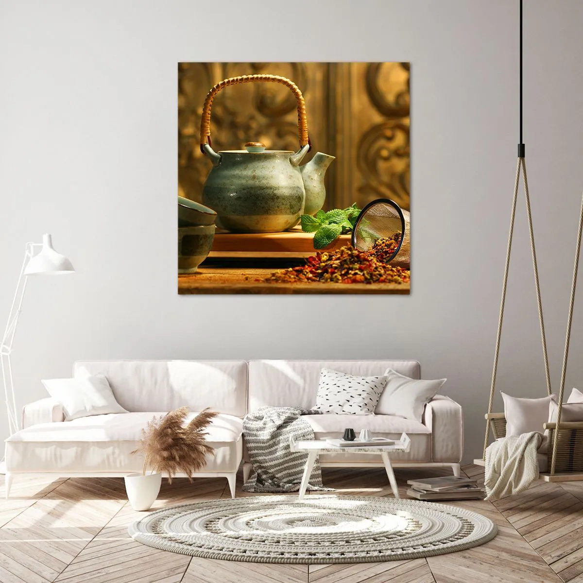 Obraz na plátně - Traktát o pití čaje - 70x70 cm