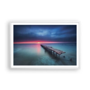 Plakát v bílém rámu - Mezi nebem a zemí - 91x61 cm