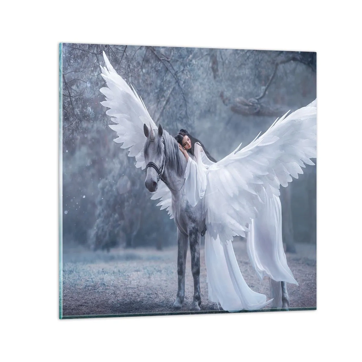 Obraz na skle - Nadšený okamžik - 60x60 cm