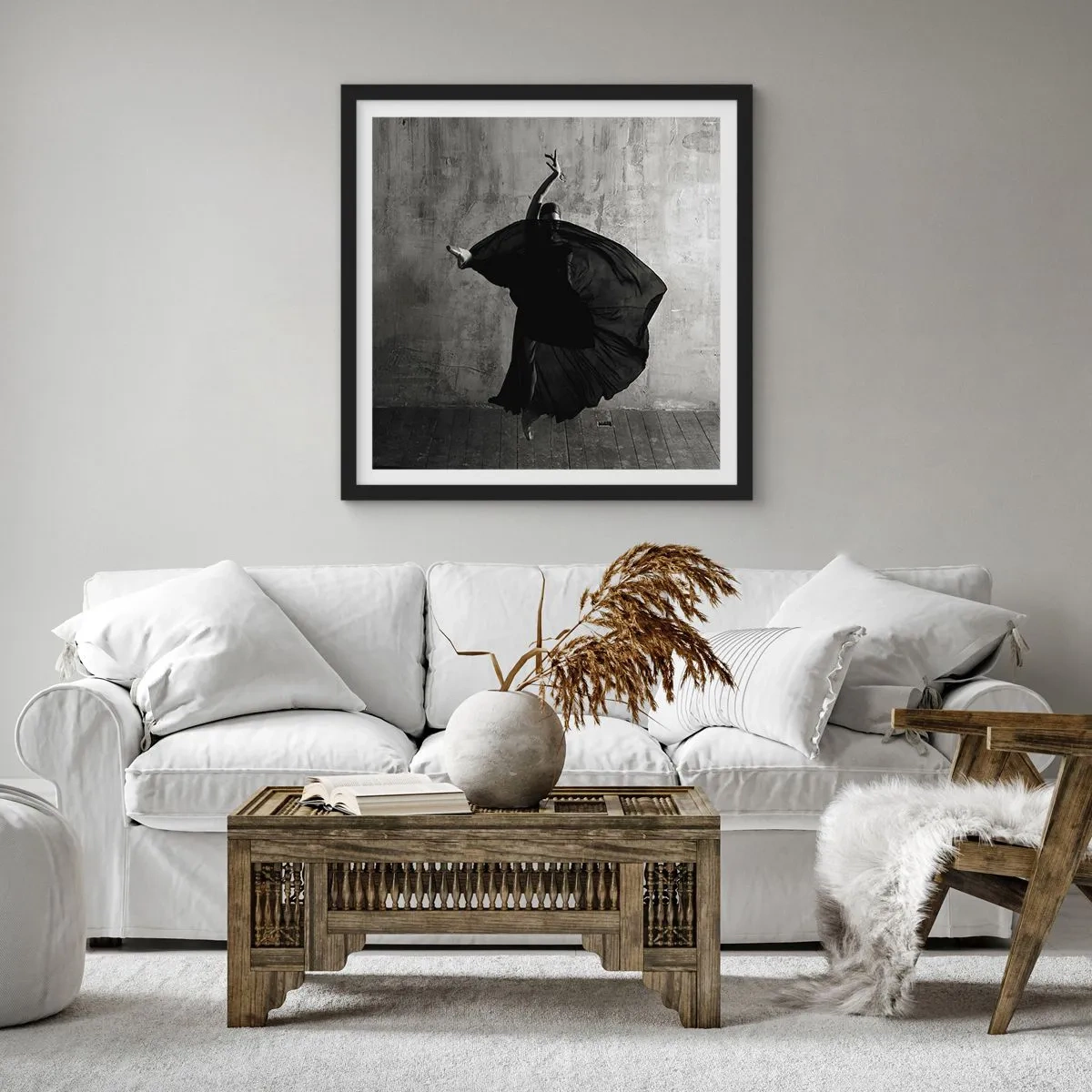 Plakát v černém rámu - Plné vášně - 50x50 cm