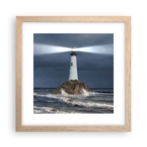 Plakát v rámu světlý dub - Zde…zde…tady! - 30x30 cm