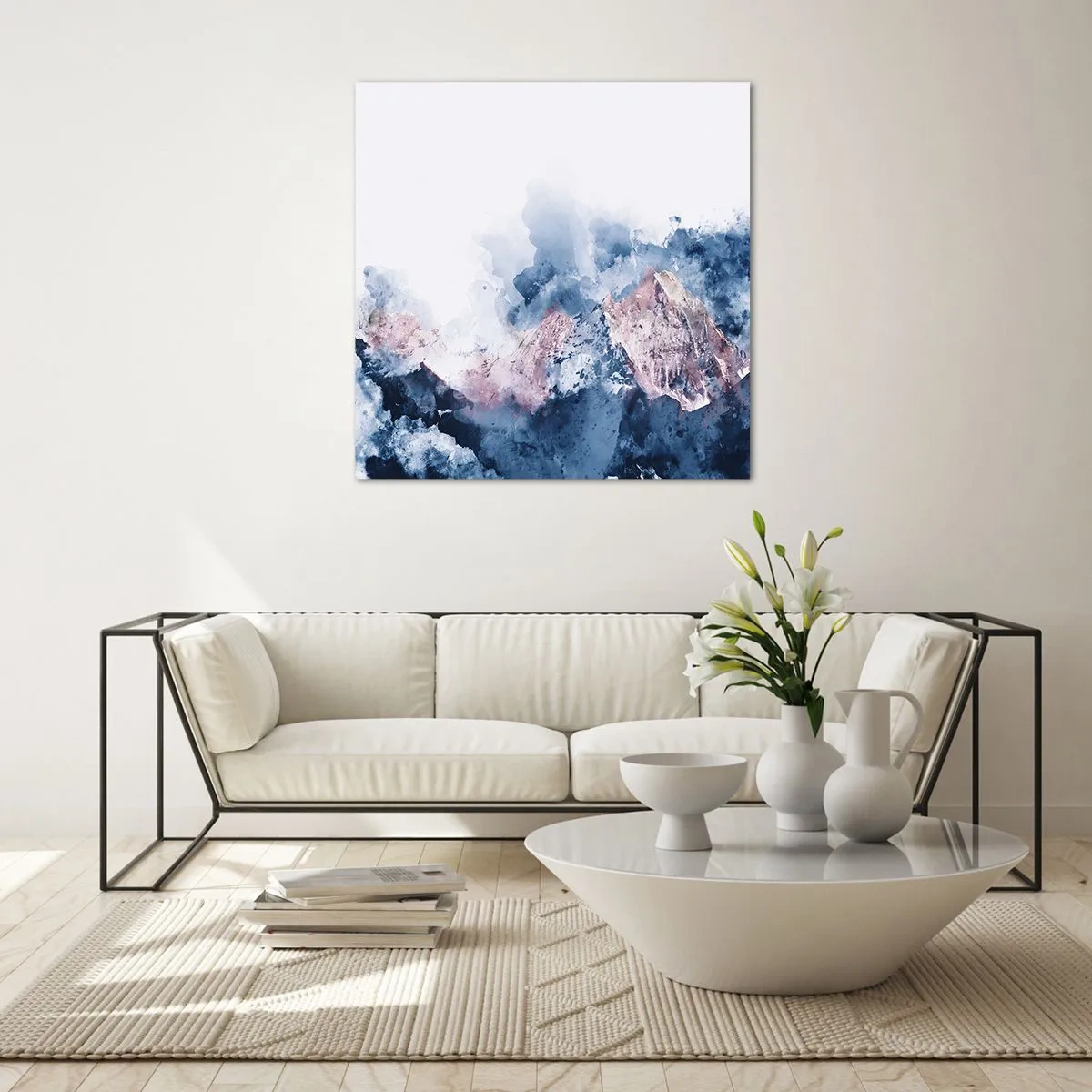 Obraz na skle - To jsou vrcholy! - 50x50 cm