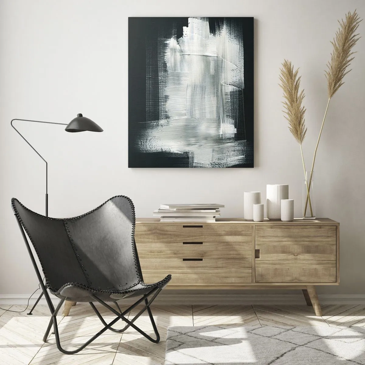 Obraz na skle - Utkané svisle a vodorovně - 70x100 cm