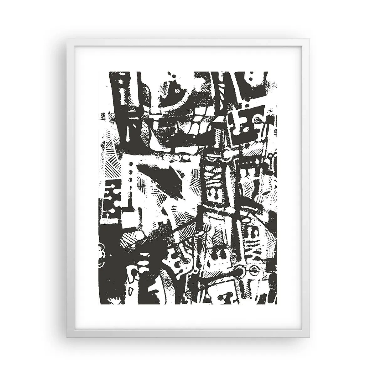 Plakát v bílém rámu - Pořádek nebo chaos? - 40x50 cm
