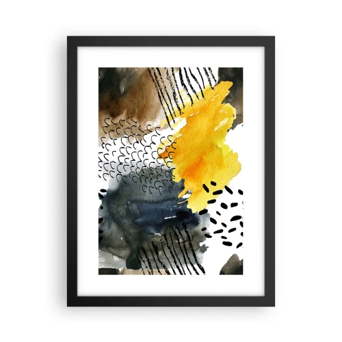 Plakát v černém rámu - Setkání živlů - 30x40 cm