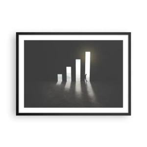 Plakát v černém rámu - Úspěch – imprese - 70x50 cm