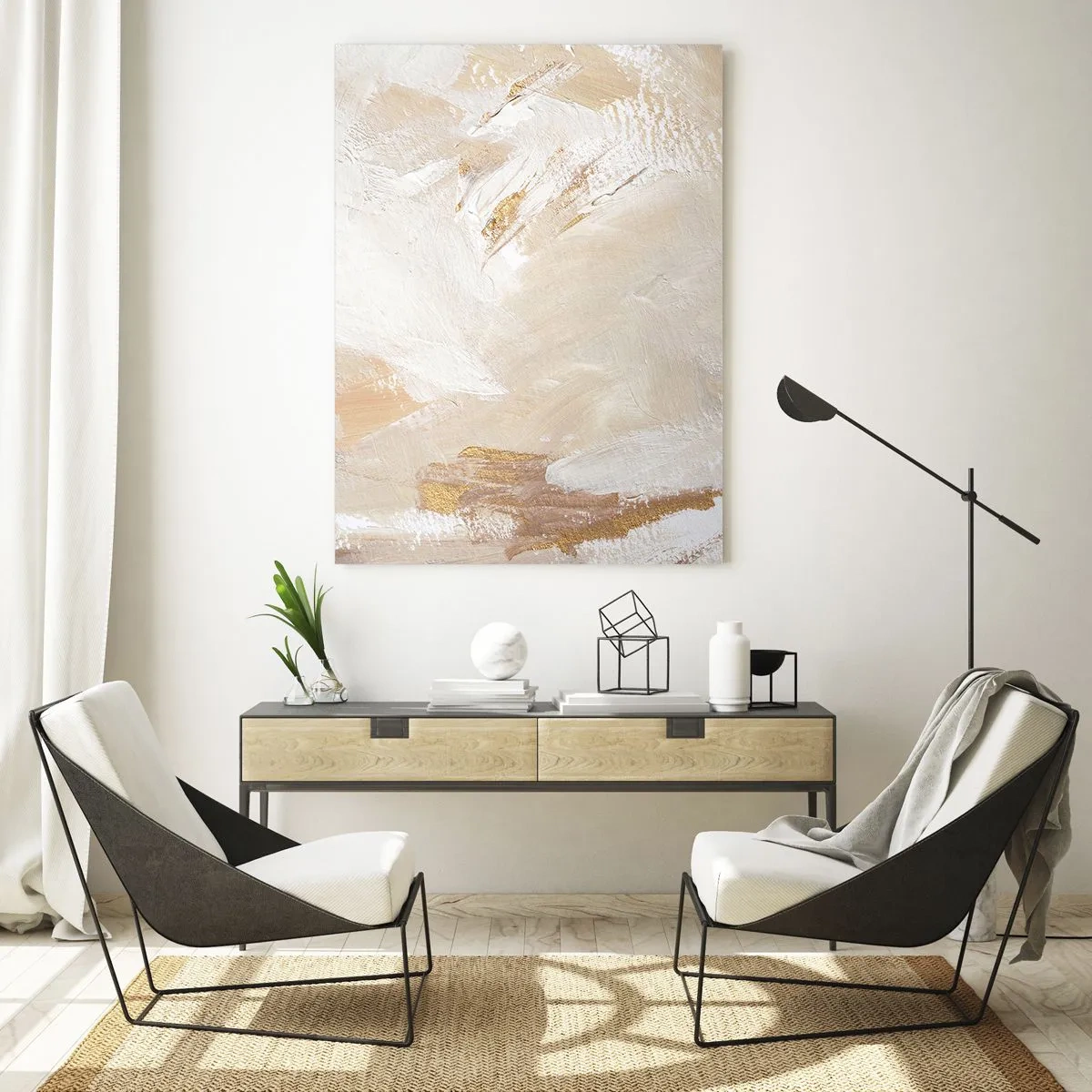 Obraz na skle - Pastelová kompozice - 50x70 cm