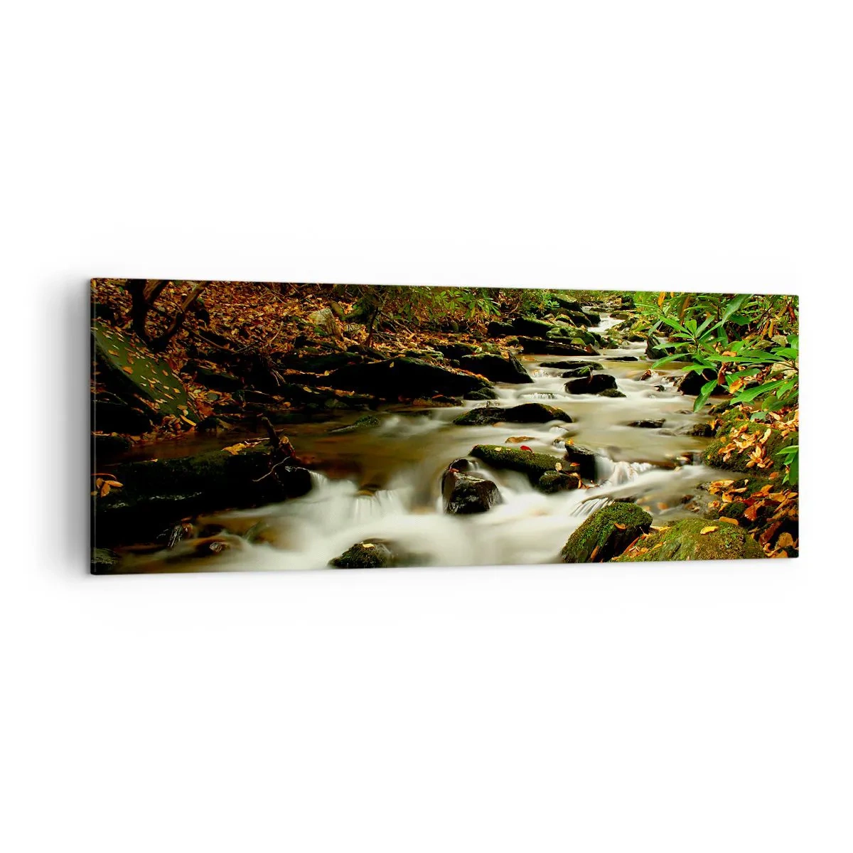 Obraz na plátně - Jako tekuté stříbro - 140x50 cm