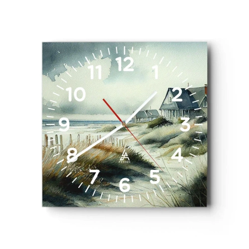 Nástěnné hodiny - Daleko od shonu - 30x30 cm