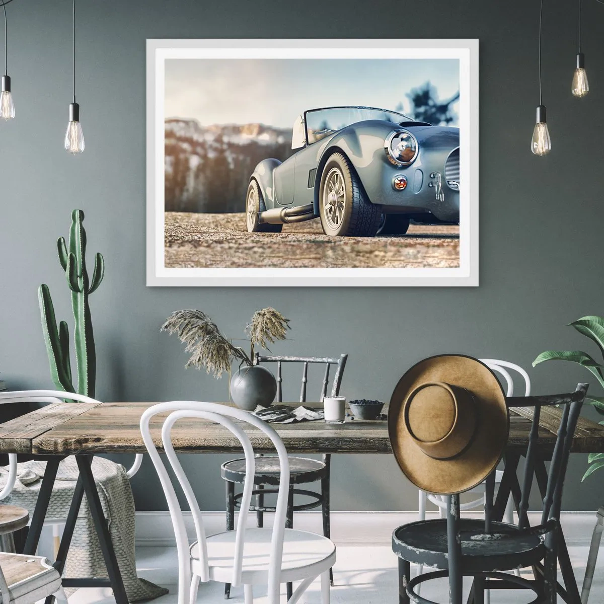 Plakát v bílém rámu - Protože na stylu záleží - 100x70 cm