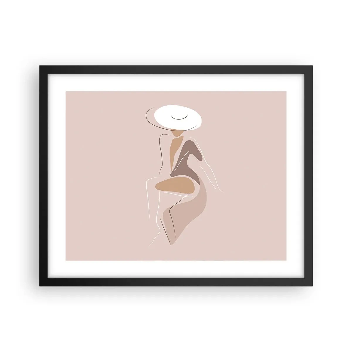 Plakát v černém rámu - Jak vypadá pravá dáma? - 50x40 cm