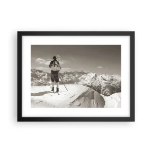 Plakát v černém rámu - Stejné hory - 40x30 cm