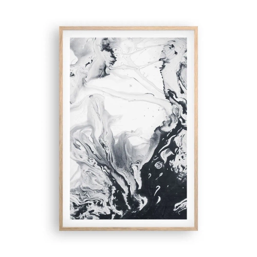 Plakát v rámu světlý dub - Zemské nitro - 61x91 cm