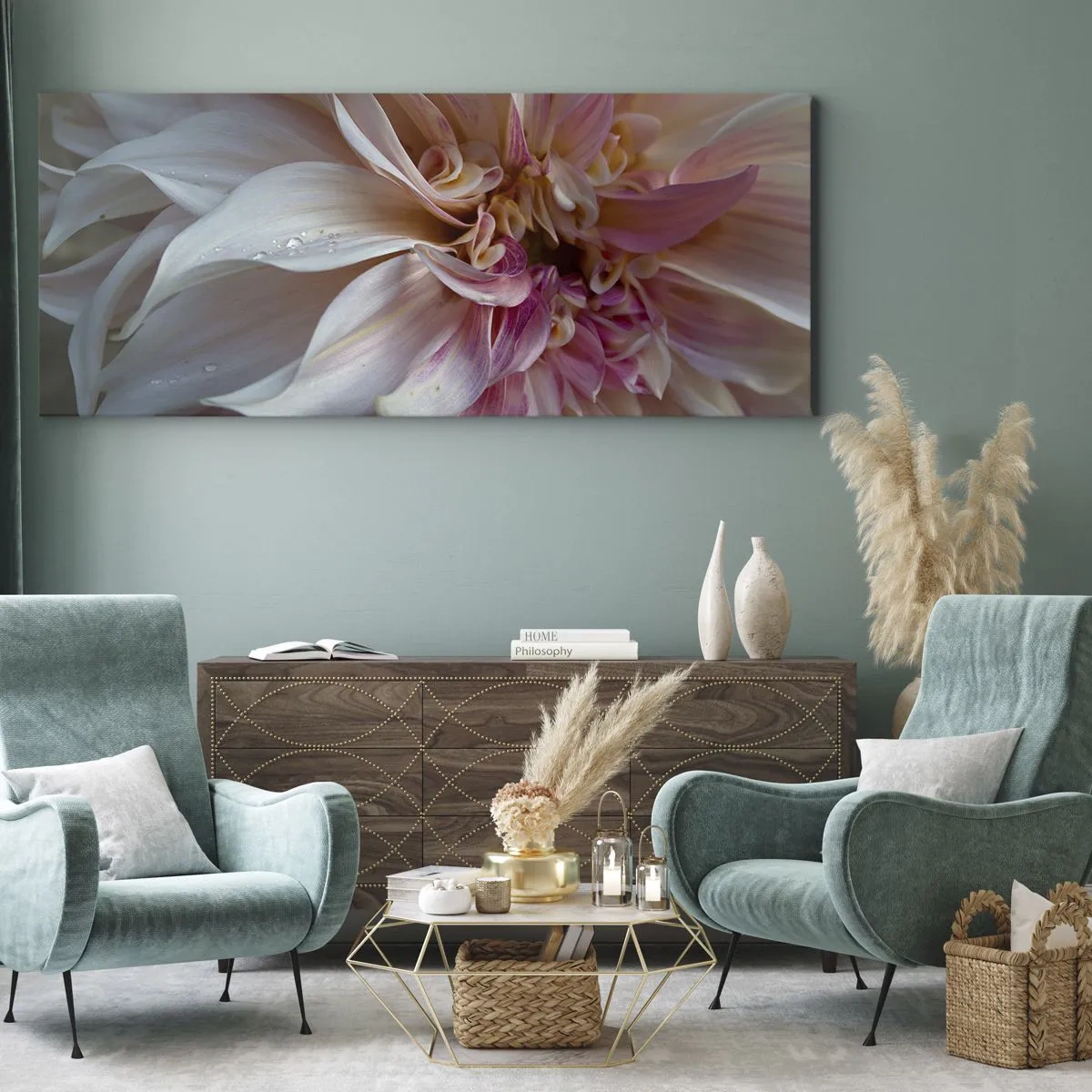 Obraz na plátně - Kvetoucí svěžest - 100x40 cm
