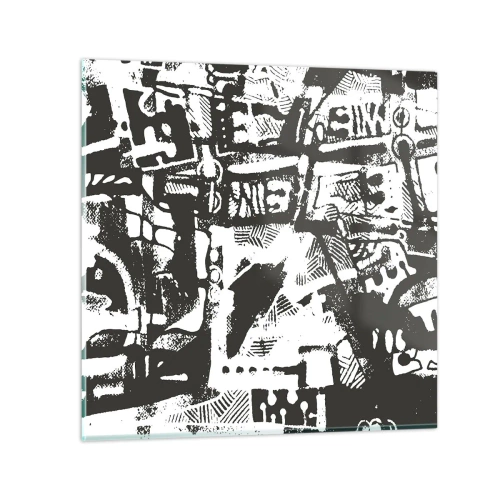 Obraz na skle - Pořádek nebo chaos? - 40x40 cm