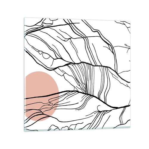 Obraz na skle - V síti větviček - 60x60 cm