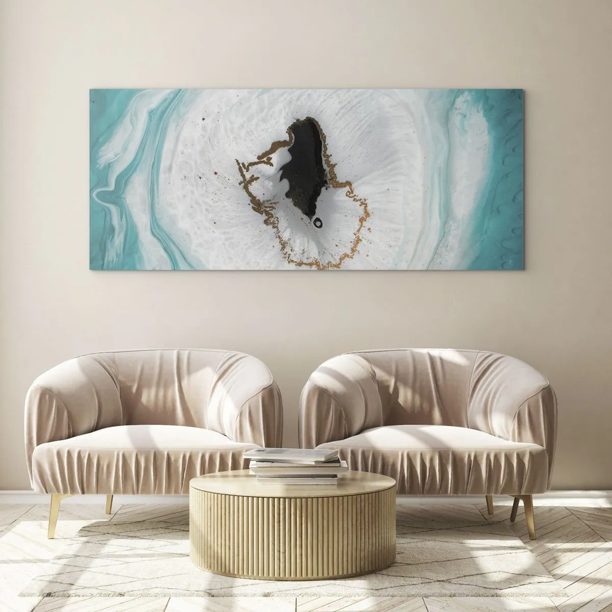 Obraz na skle - Proniknout dovnitř - 100x40 cm