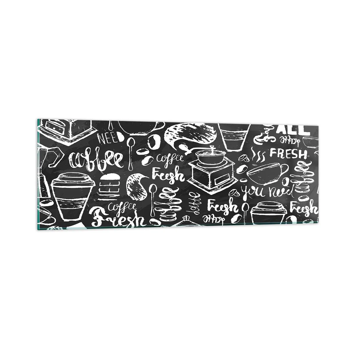 Obraz na skle - All you need is… - 90x30 cm