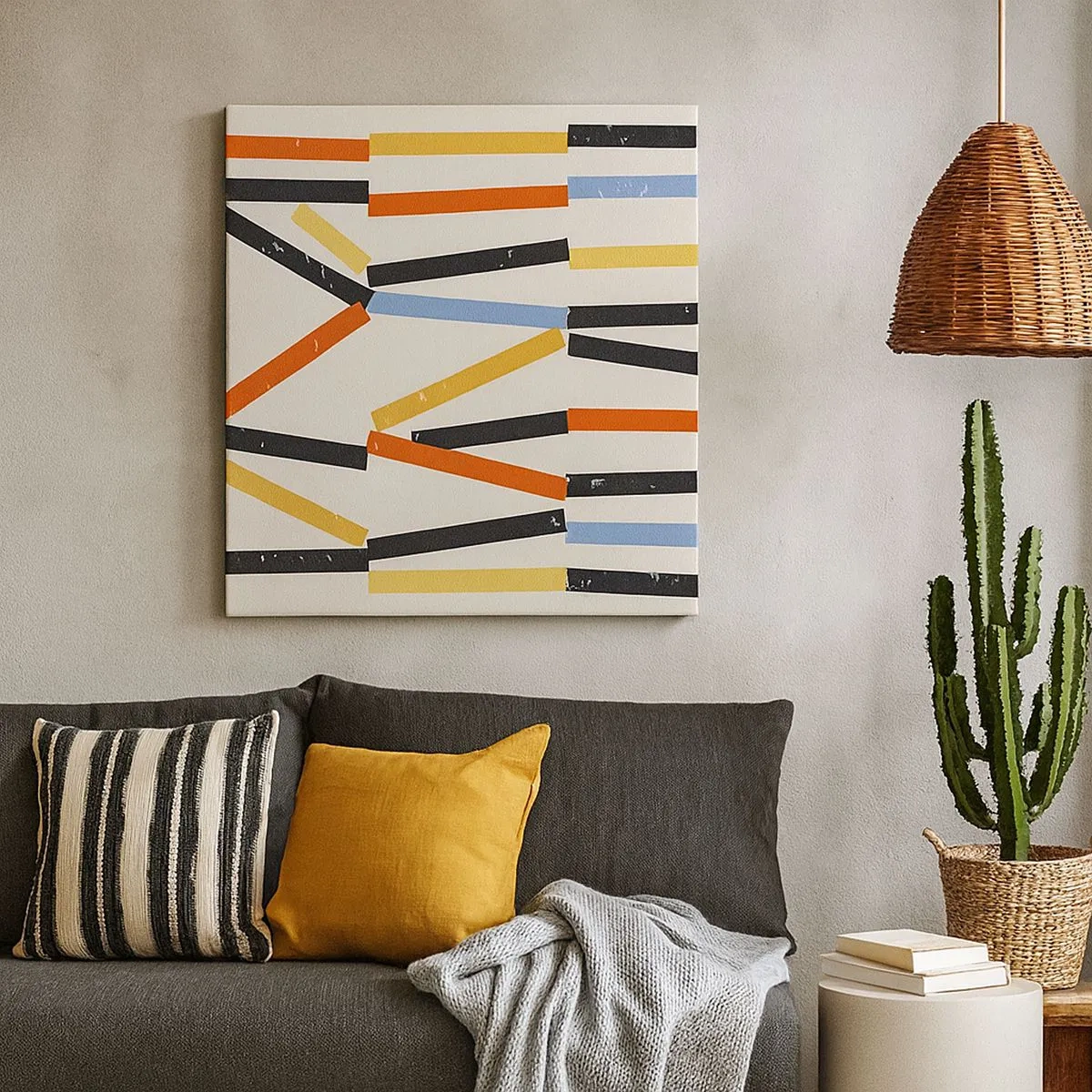 Obraz na plátně - Kompozice na úrovni - 30x30 cm