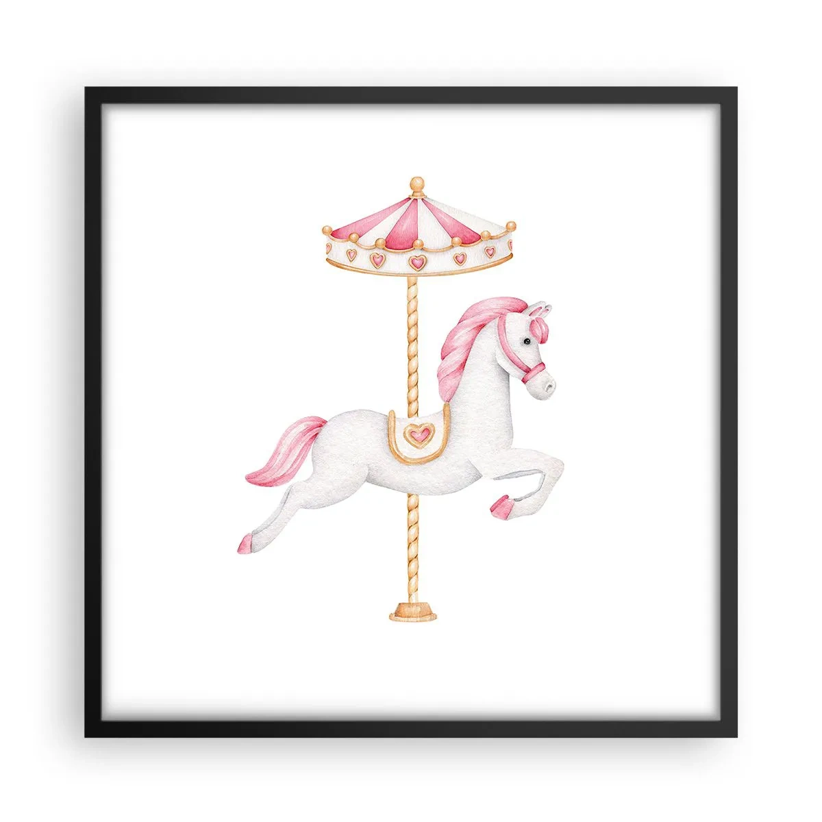 Plakát v černém rámu - Vyrazil z kopýtka - 50x50 cm