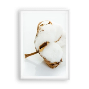 Plakát v bílém rámu - Měkká od přírody - 70x100 cm