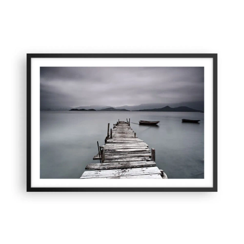 Plakát v černém rámu - Zítra můžeš vyrazit - 70x50 cm