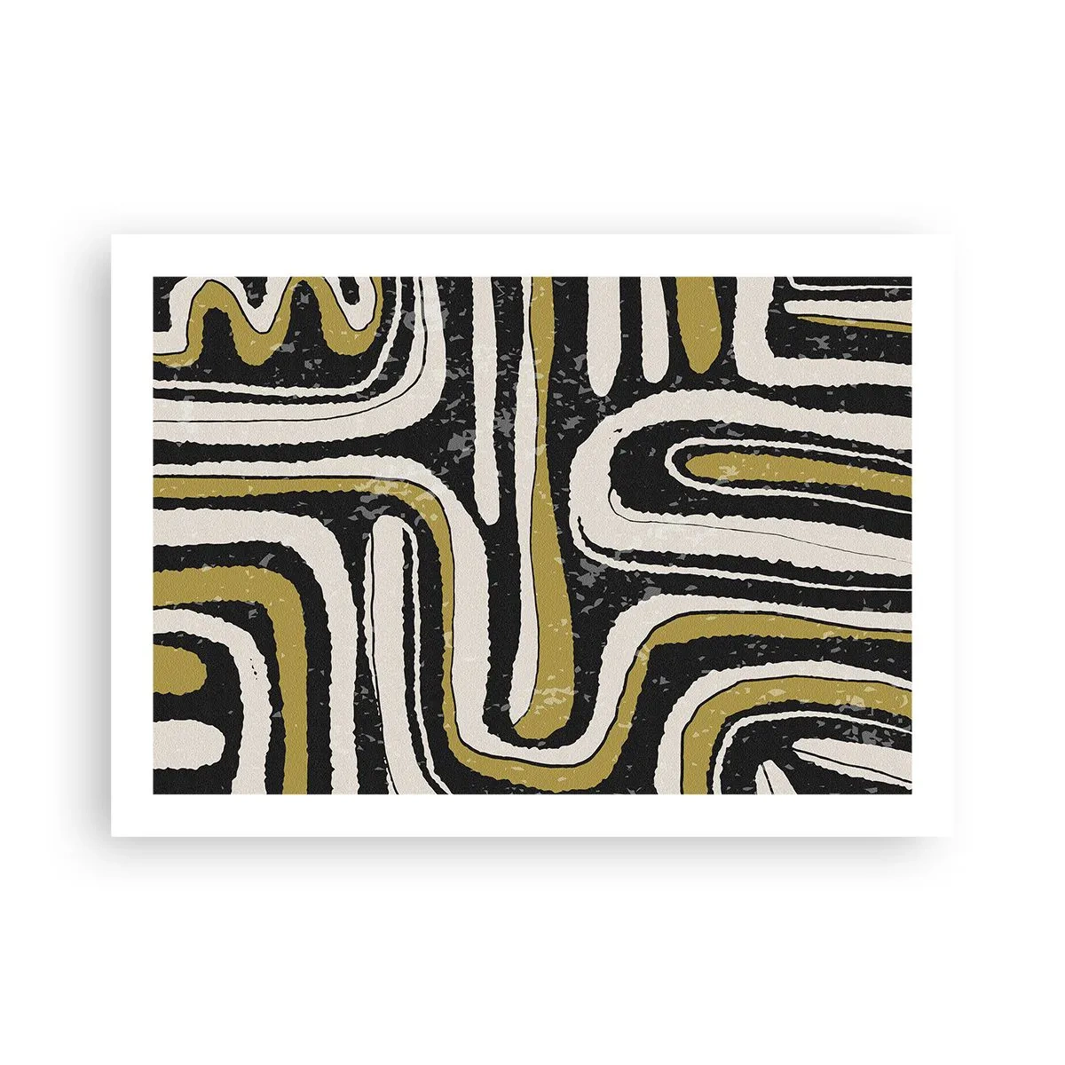 Plakát - Kompozice: trakty a uličky - 70x50 cm