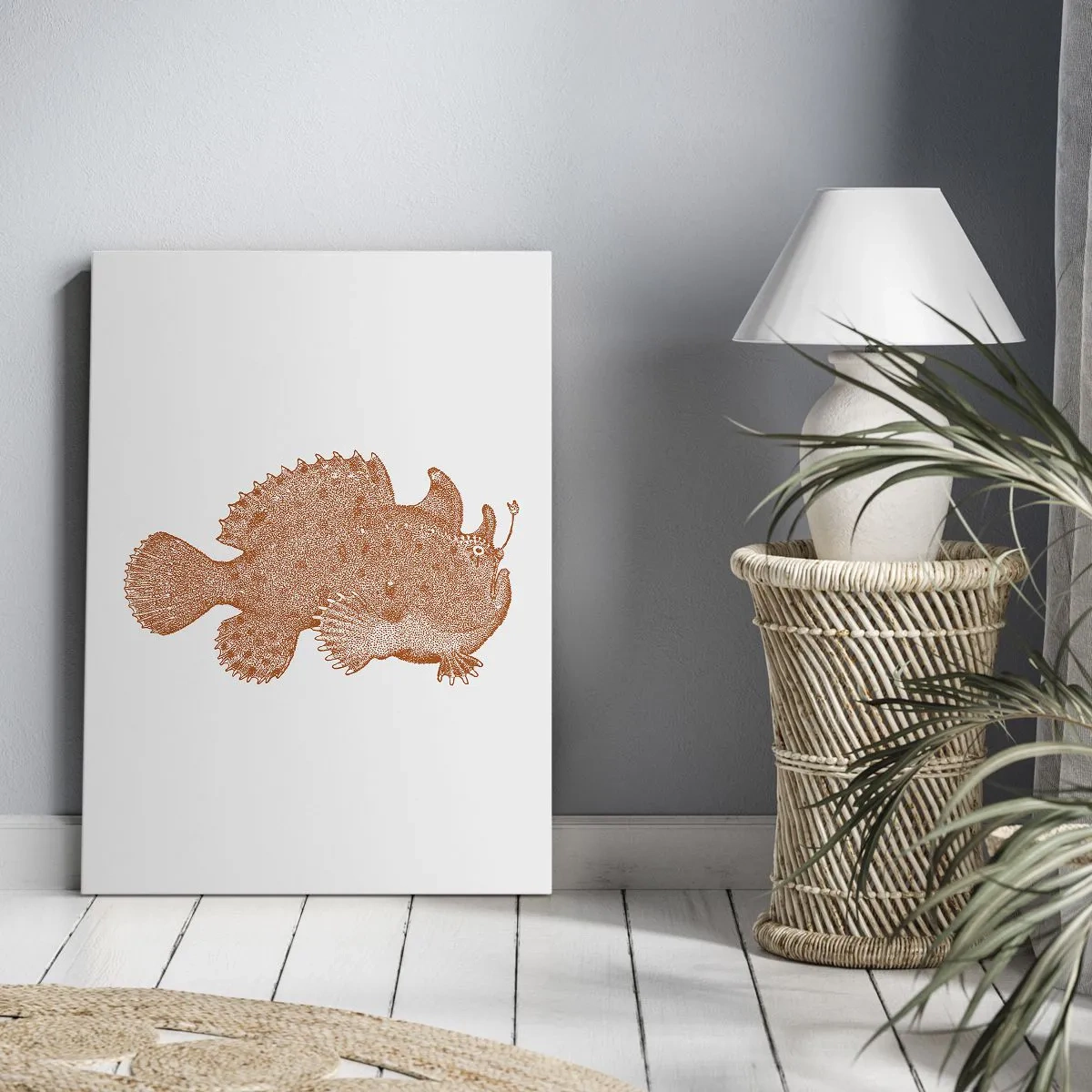 Obraz na plátně - A nakonec ryba - 45x80 cm