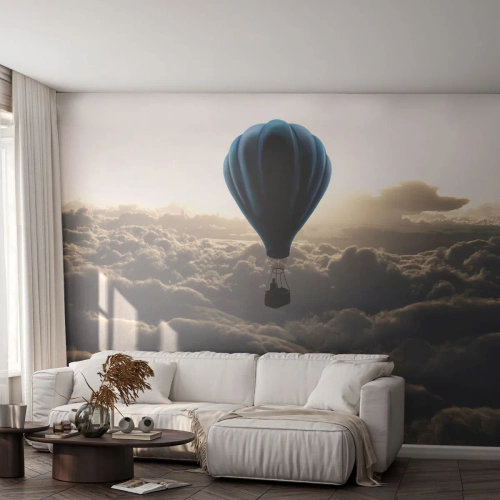 Fototapeta Samolepicí Deluxe Sticker - Poutník nad oblaky - Krajina, Let balonem, Cestování - 250x175 cm