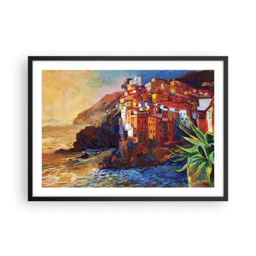 Plakát v černém rámu - Italský nádech - 70x50 cm