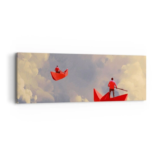 Obraz na plátně - Výprava snílků - 90x30 cm