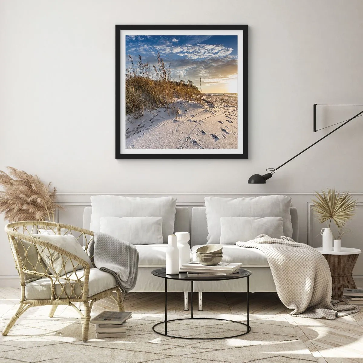 Plakát v černém rámu - Pozvánka na procházku - 60x60 cm