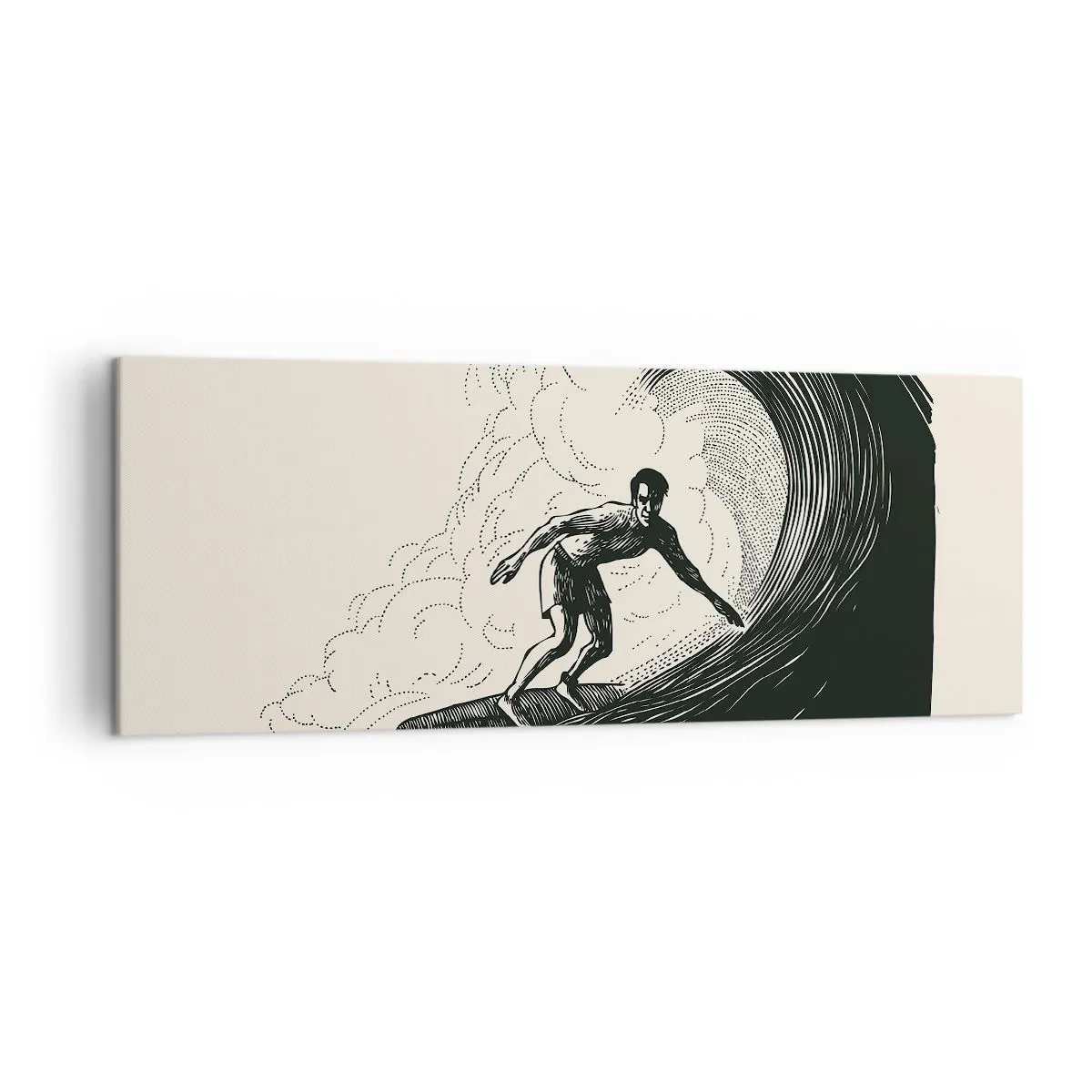 Obraz na plátně - Král vln - 140x50 cm