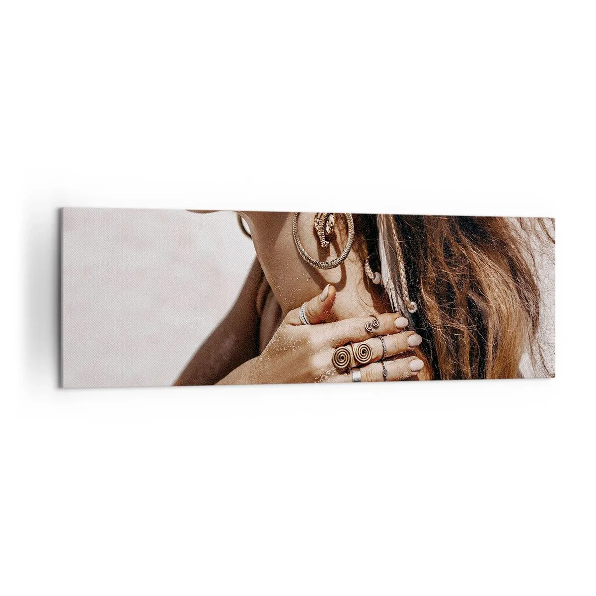 Obraz na plátně - Královna divoké pláže - 160x50 cm