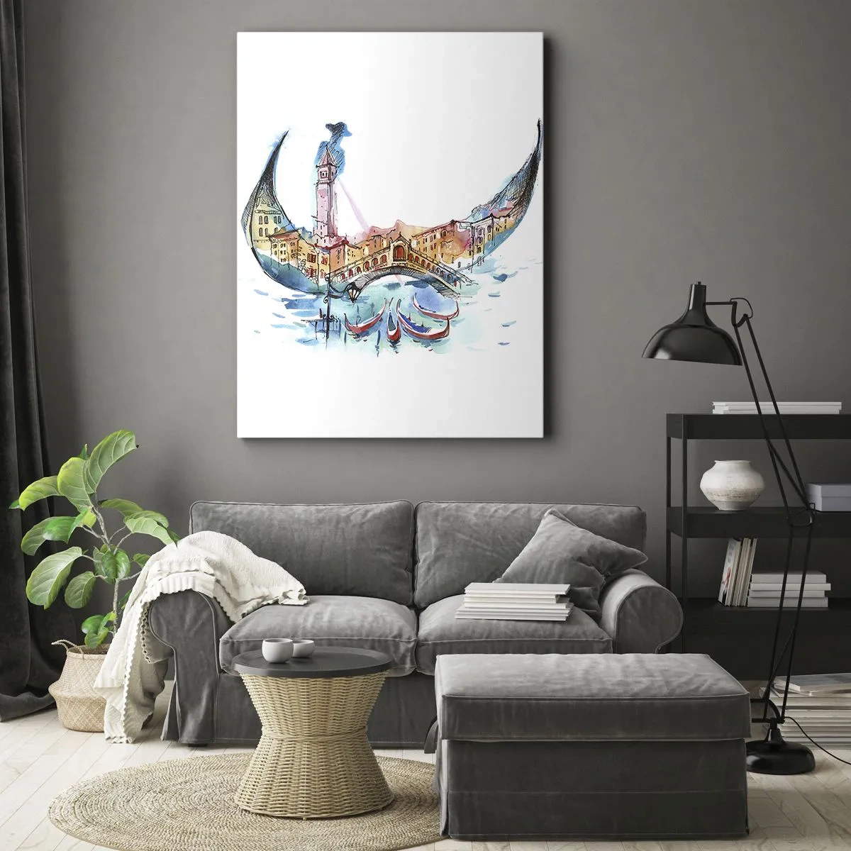 Obraz na plátně - Plujeme městem - 50x70 cm