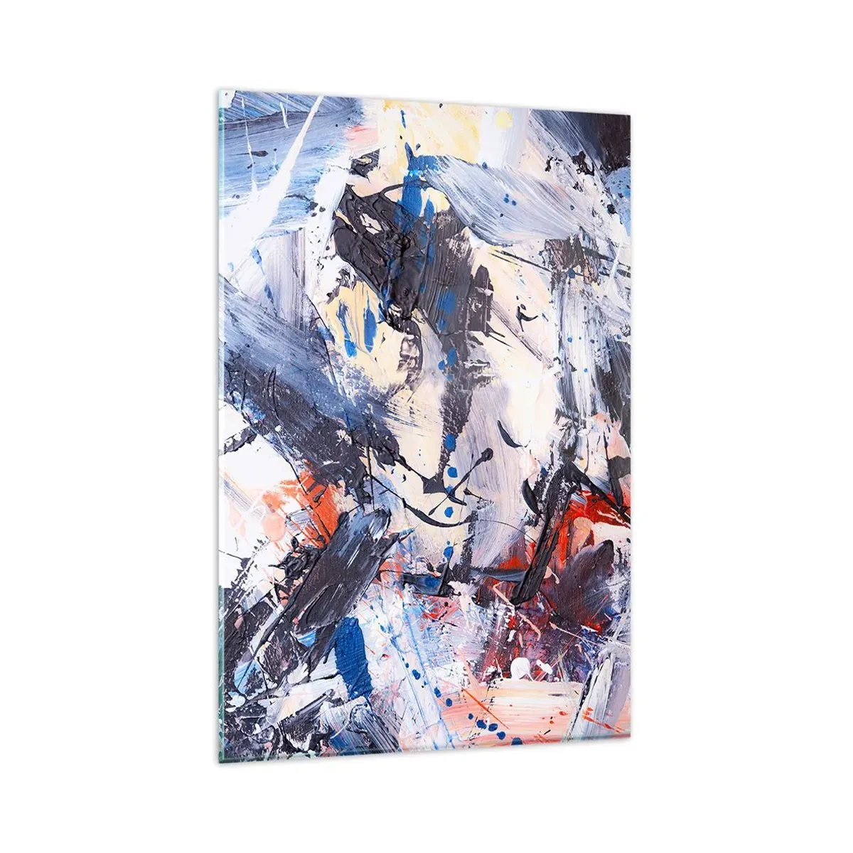 Obraz na skle - Bláznivý tanec abstrakce - 80x120 cm