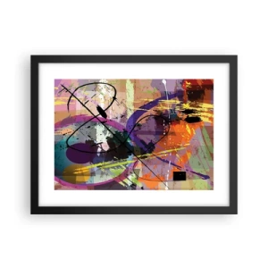 Plakát v černém rámu - Lze přímo nebo kolem - 40x30 cm