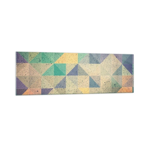 Obraz na skle - Republika trojúhelníků - 160x50 cm