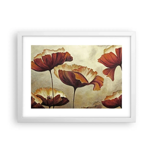 Plakát v bílém rámu - Lán louky - 40x30 cm