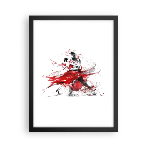 Plakát v černém rámu - Tango - rytmus náruživostí - 30x40 cm