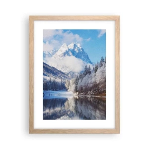 Plakát v rámu světlý dub - Sněhová stráž - 30x40 cm