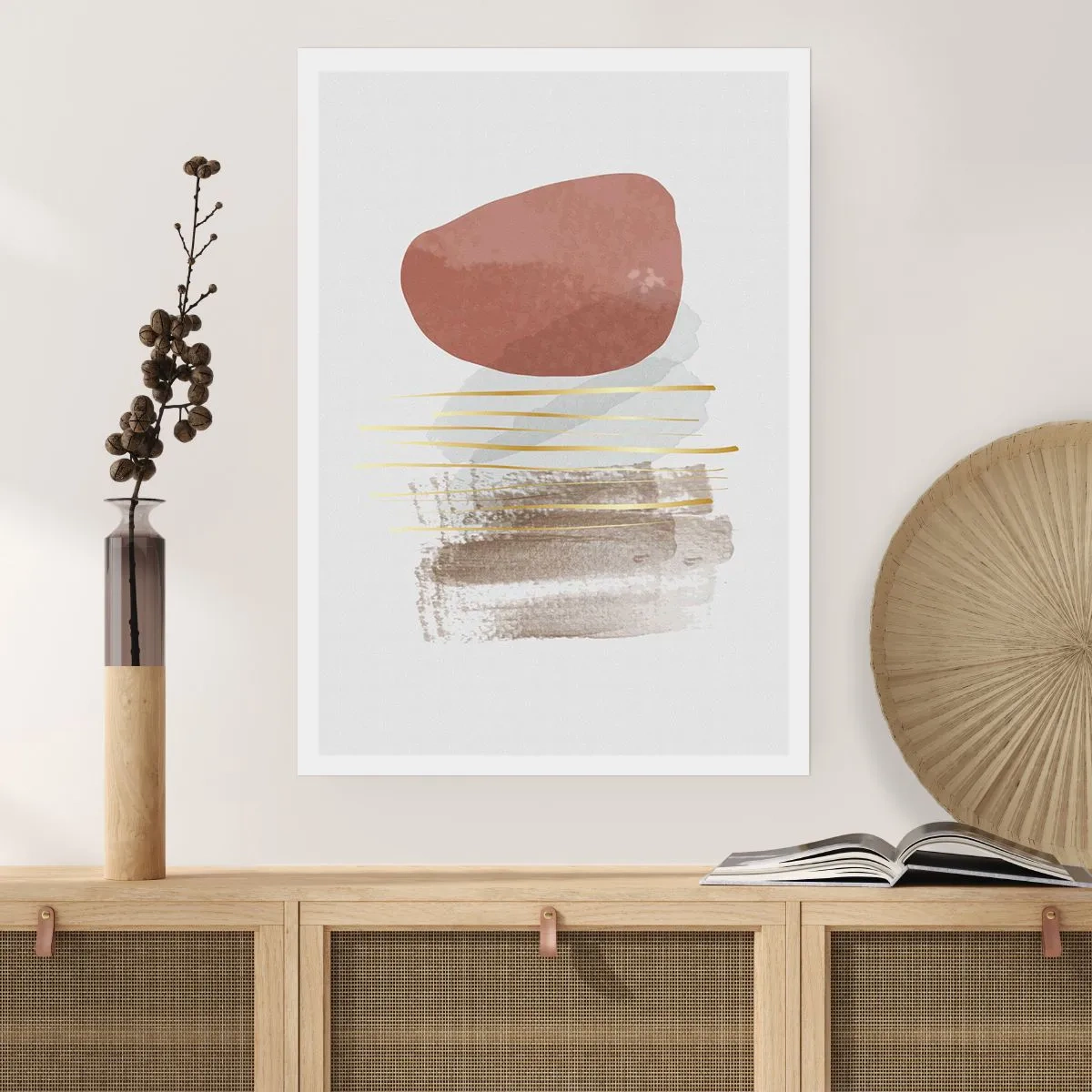 Plakát - Abstraktní kolonáda - 50x70 cm