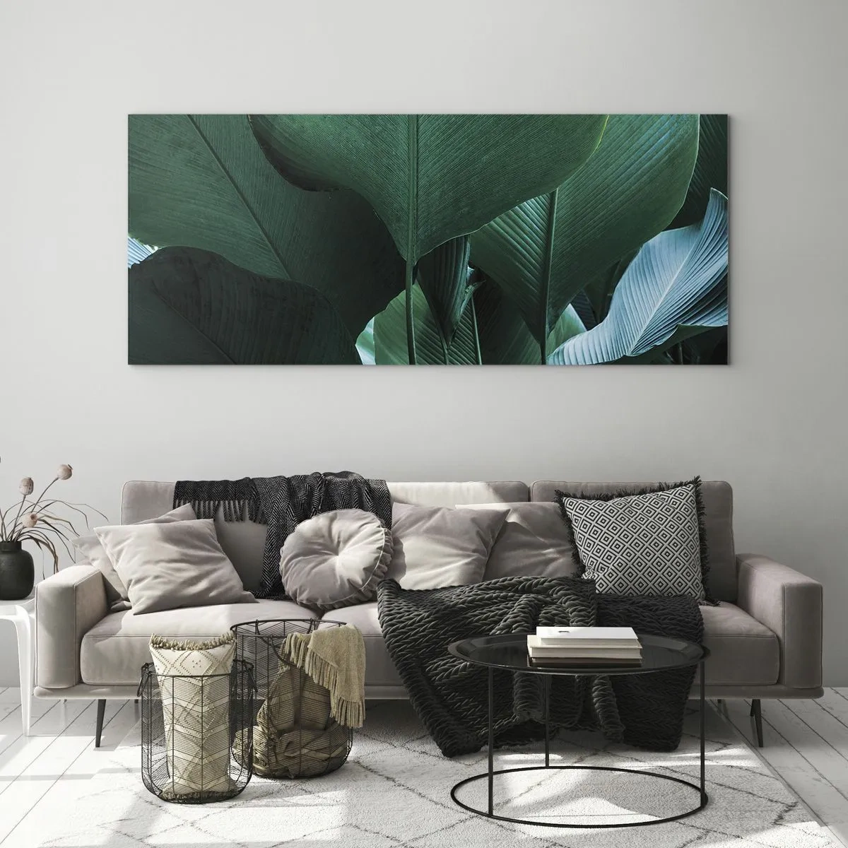 Obraz na skle - Obrácené ke světlu - 160x50 cm