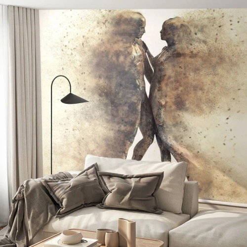 Fototapeta Premium Sand - Z prachu povstali, aby milovali - Abstrakce, Žena a muž, Milovat - 100x70 cm