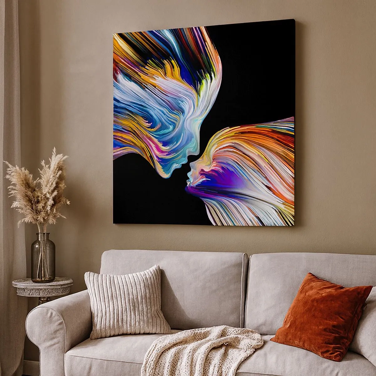 Obraz na plátně - Fúze energie a světla - 30x30 cm