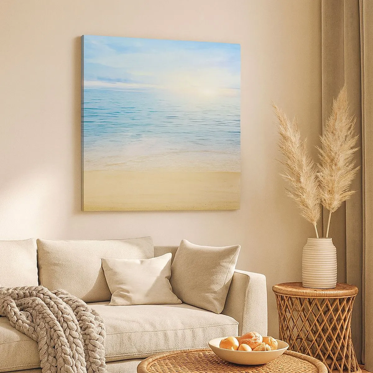 Obraz na plátně - Velká modř - 30x30 cm