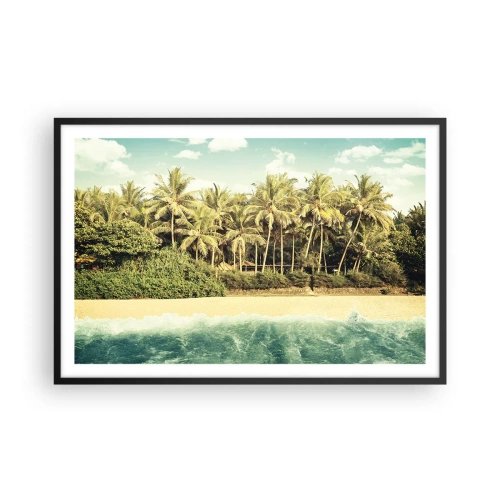 Plakát v černém rámu - Co třeba tady? - 91x61 cm