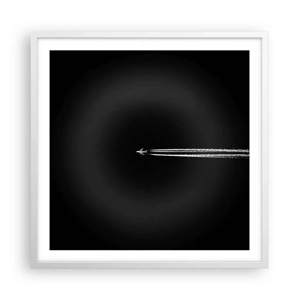 Plakát v bílém rámu - Do jiné dimenze - 60x60 cm